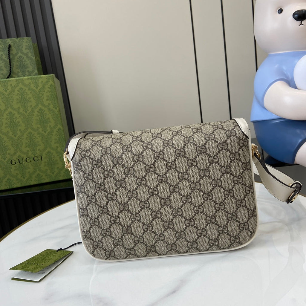 Gucci Horsebit 1955 Soft small shoulder bag 815178 in beige gg