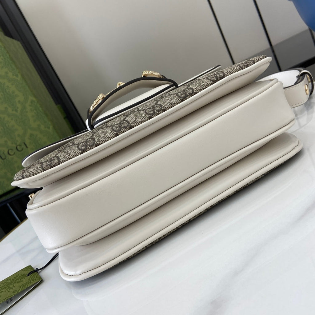 Gucci Horsebit 1955 Soft small shoulder bag 815178 in beige gg