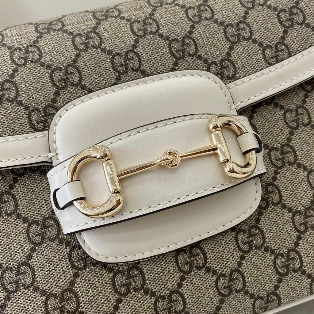 Gucci Horsebit 1955 Soft small shoulder bag 815178 in beige gg