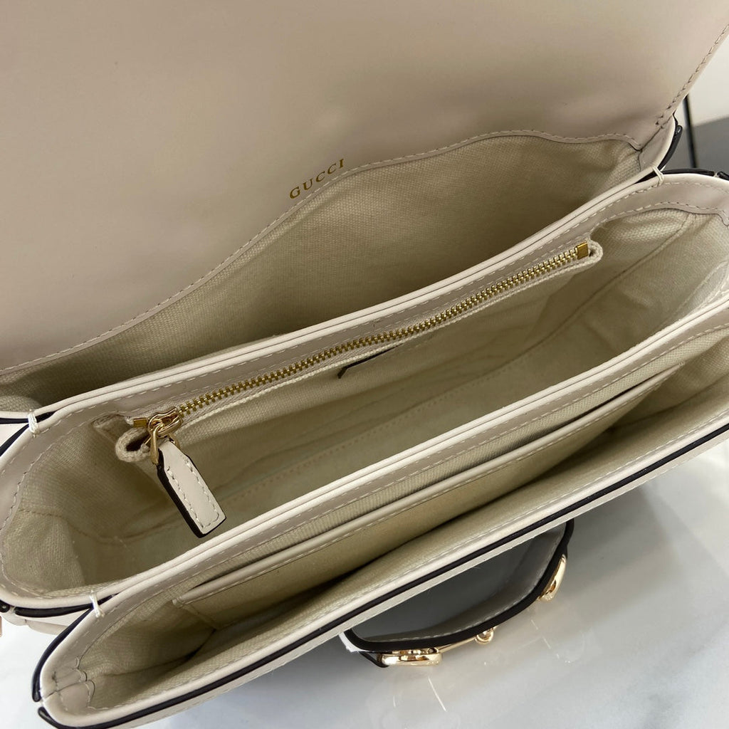Gucci Horsebit 1955 Soft small shoulder bag 815178 in beige gg