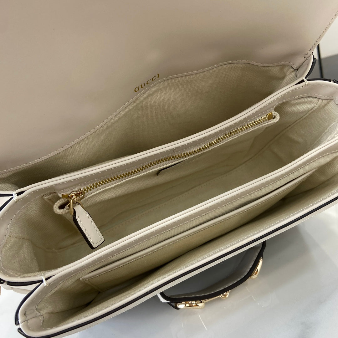 Gucci Horsebit 1955 Soft small shoulder bag 815178 in beige gg