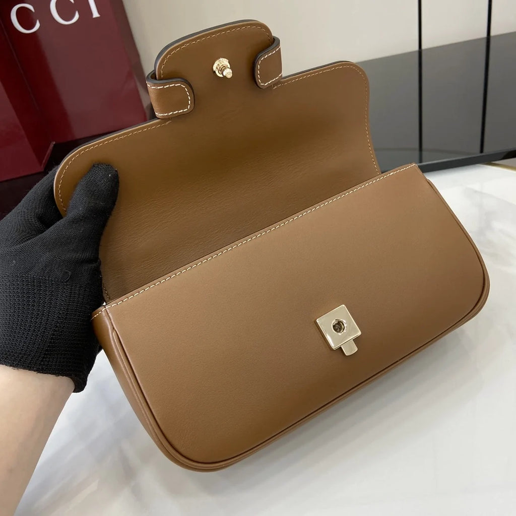 Gucci Horsebit 1955 Soft small top handle bag 815206 in brown leather