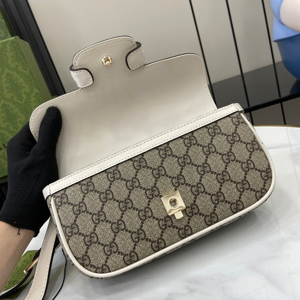 Gucci Horsebit 1955 Soft small top handle bag 815206 in beige gg