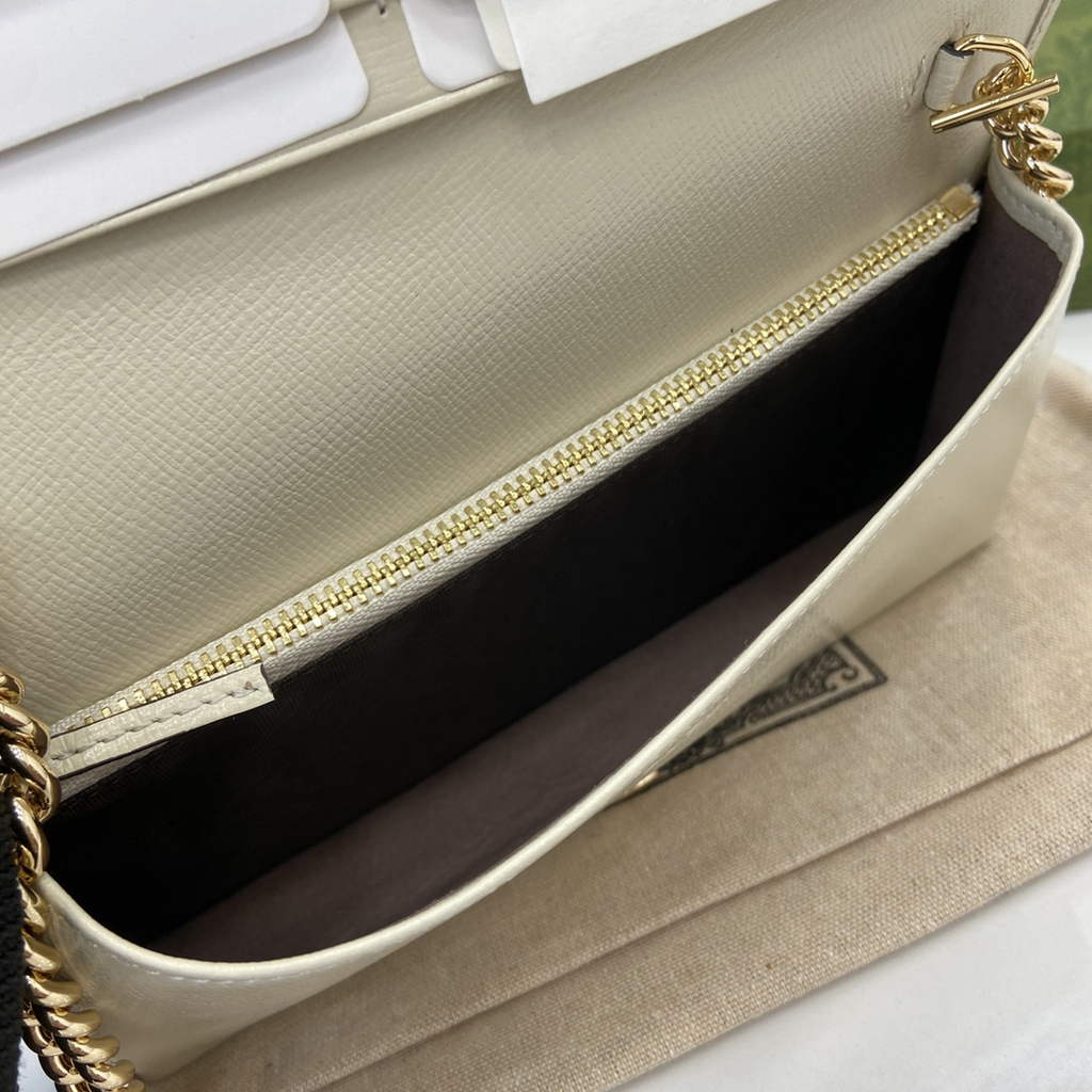 Gucci Horsebit 1955 wallet on chain, 621892 in GG beige Supreme