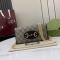 Gucci Horsebit 1955 wallet on chain, 621892 in GG black Supreme