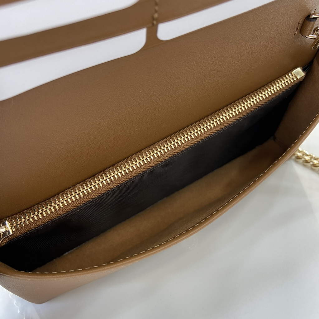Gucci Horsebit 1955 wallet on chain, 621892 in tan leather