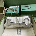 Gucci Horsebit Chain medium shoulder bag ‎764255 in White leather