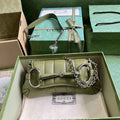 Gucci Horsebit Chain small shoulder bag ‎764339 in green leather