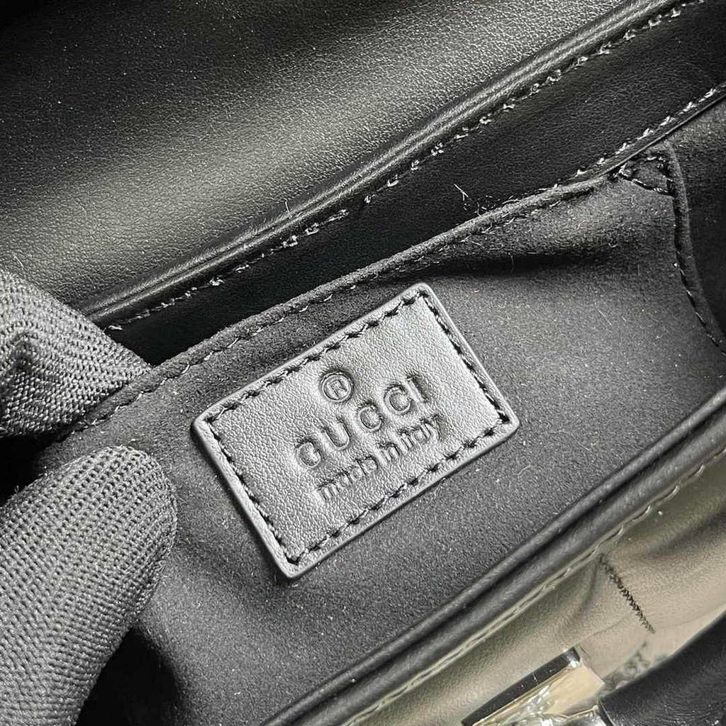 Gucci Horsebit Chain small shoulder bag ‎764339 in black leather