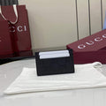 Gucci Imprint card case - Black GG Leather 835151