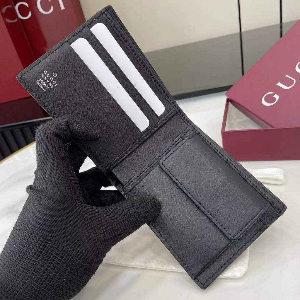 Gucci Imprint coin wallet - Black GG Leather 835002