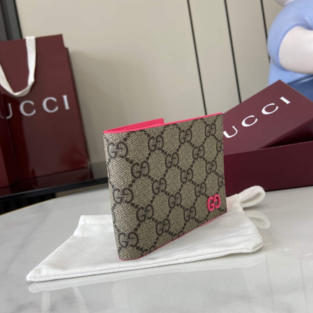Gucci Plum interior GG bi-fold wallet 768243
