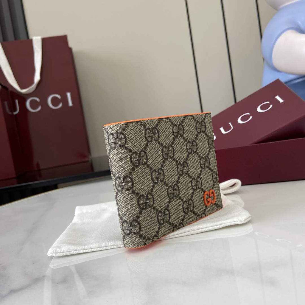 Gucci Orange interior GG bi-fold wallet 768243