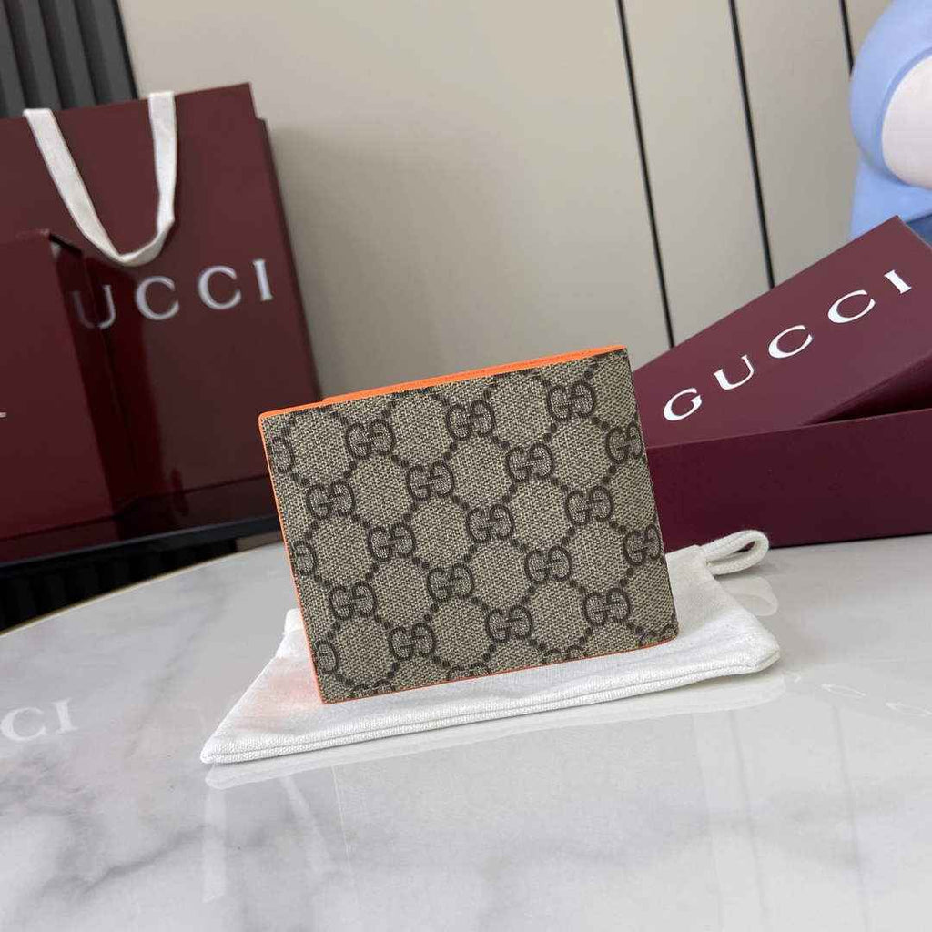 Gucci Orange interior GG bi-fold wallet 768243