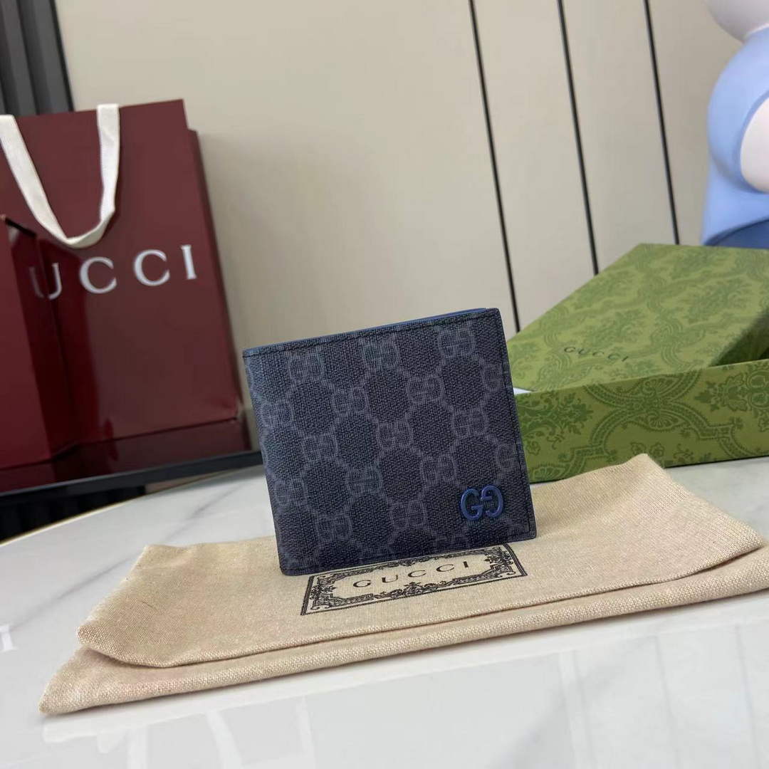 Gucci Blue interior GG bi-fold wallet 768243
