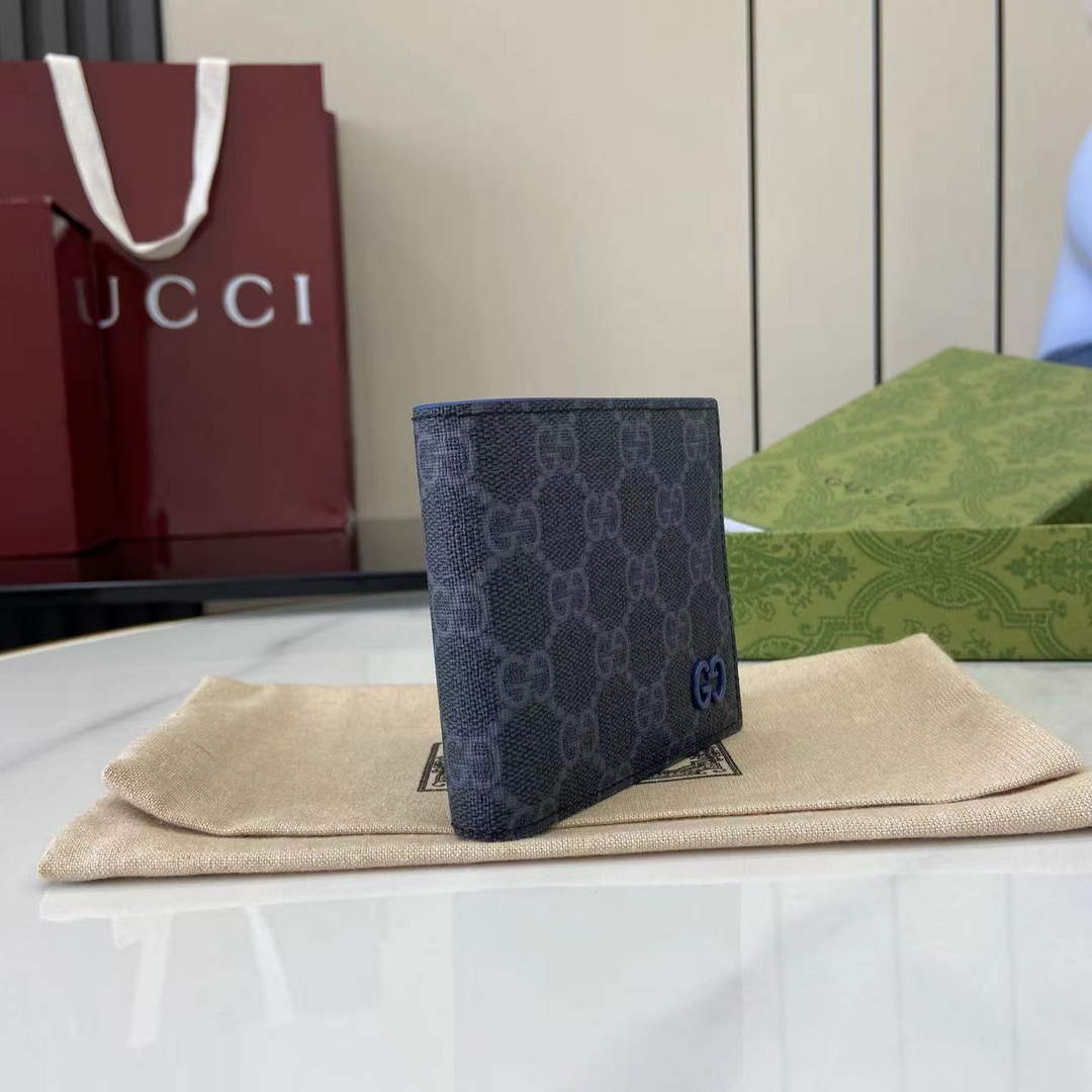 Gucci Blue interior GG bi-fold wallet 768243
