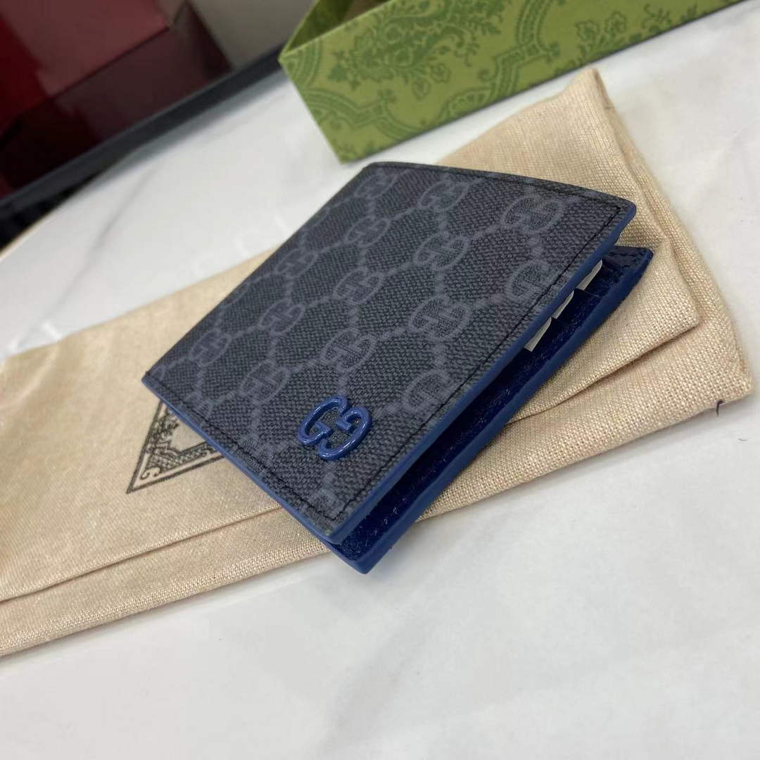 Gucci Blue interior GG bi-fold wallet 768243