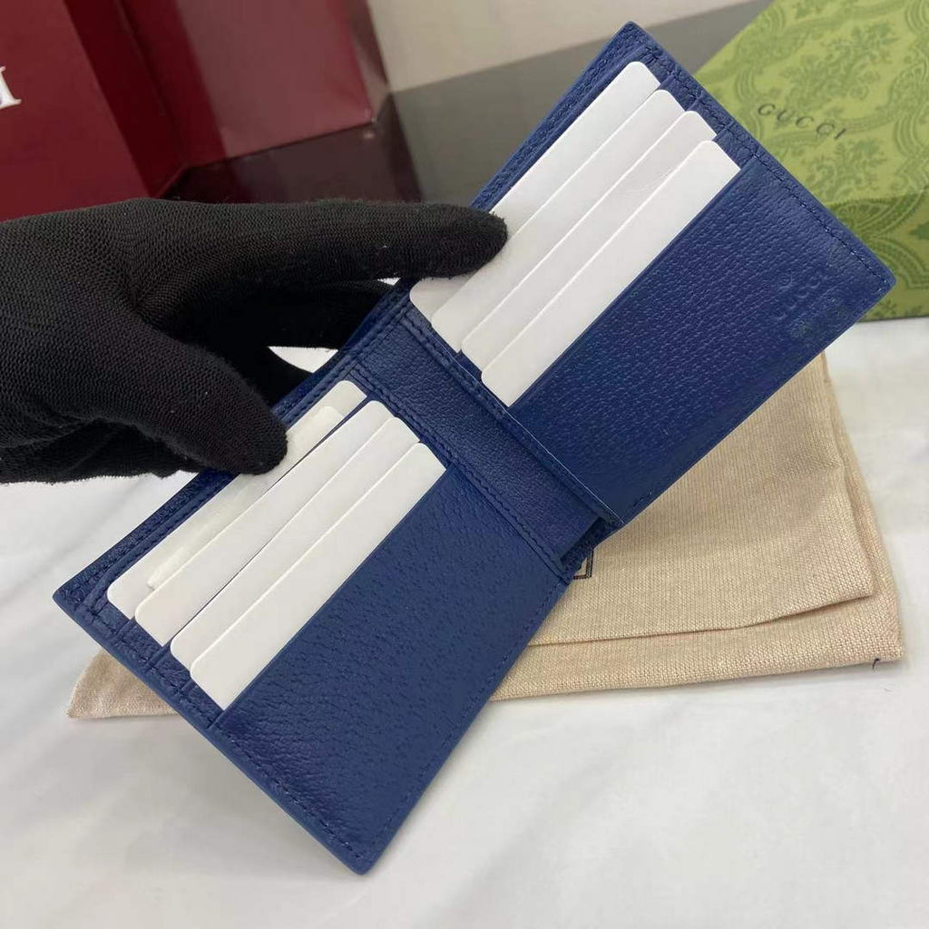 Gucci Blue interior GG bi-fold wallet 768243