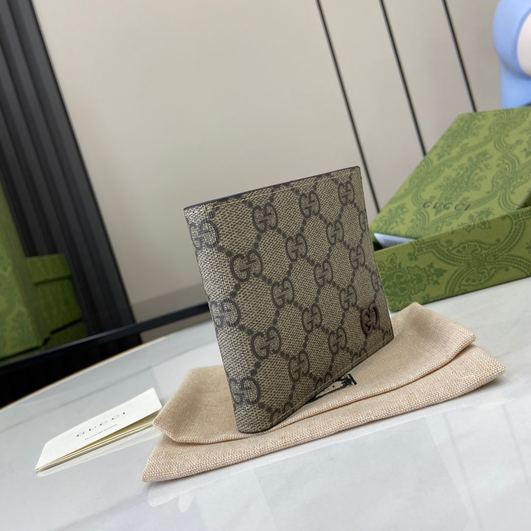 Gucci Brown interior GG bi-fold wallet 768243