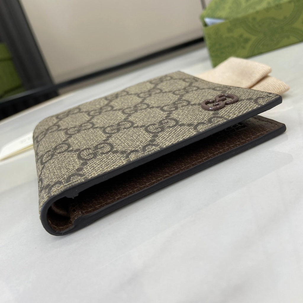 Gucci Brown interior GG bi-fold wallet 768243