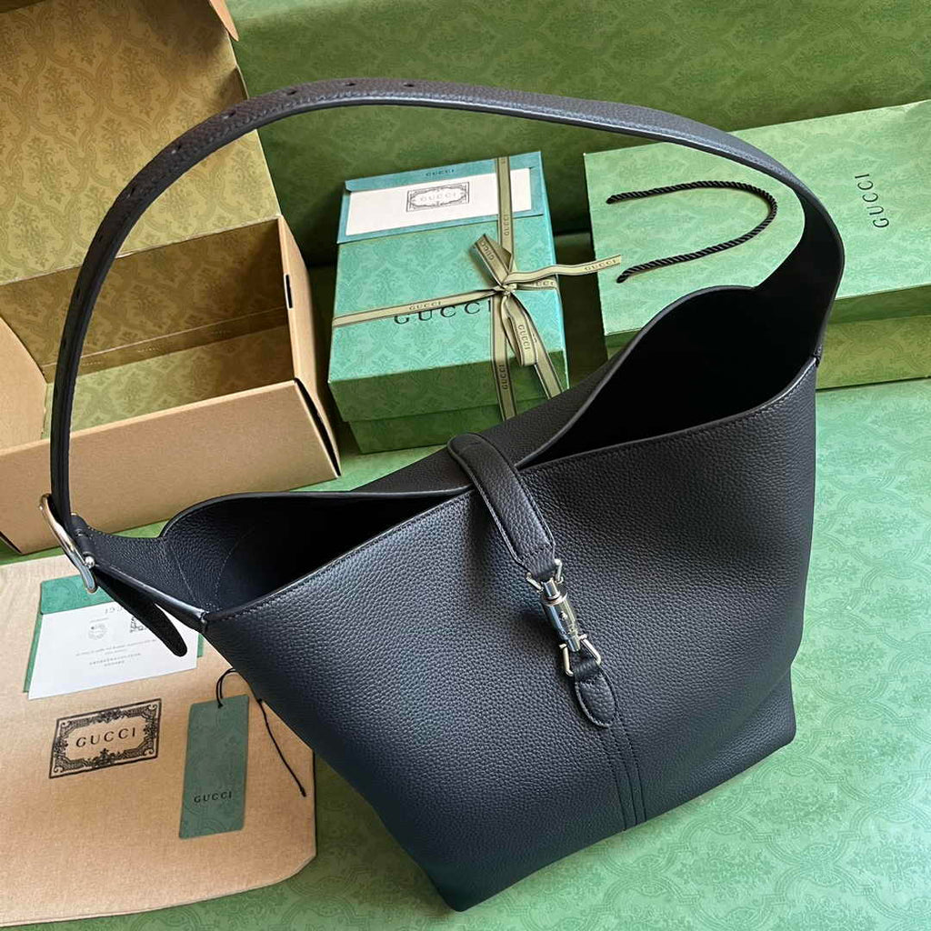 Gucci Jackie 1961 small crossbody bag 763103 in black leather