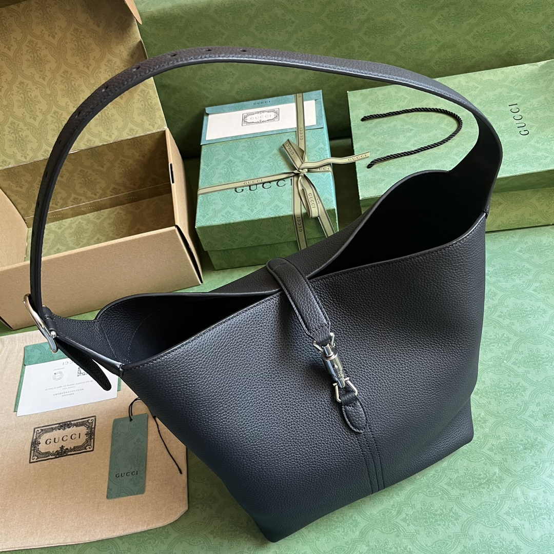 Gucci Jackie 1961 small crossbody bag 763103 in black leather