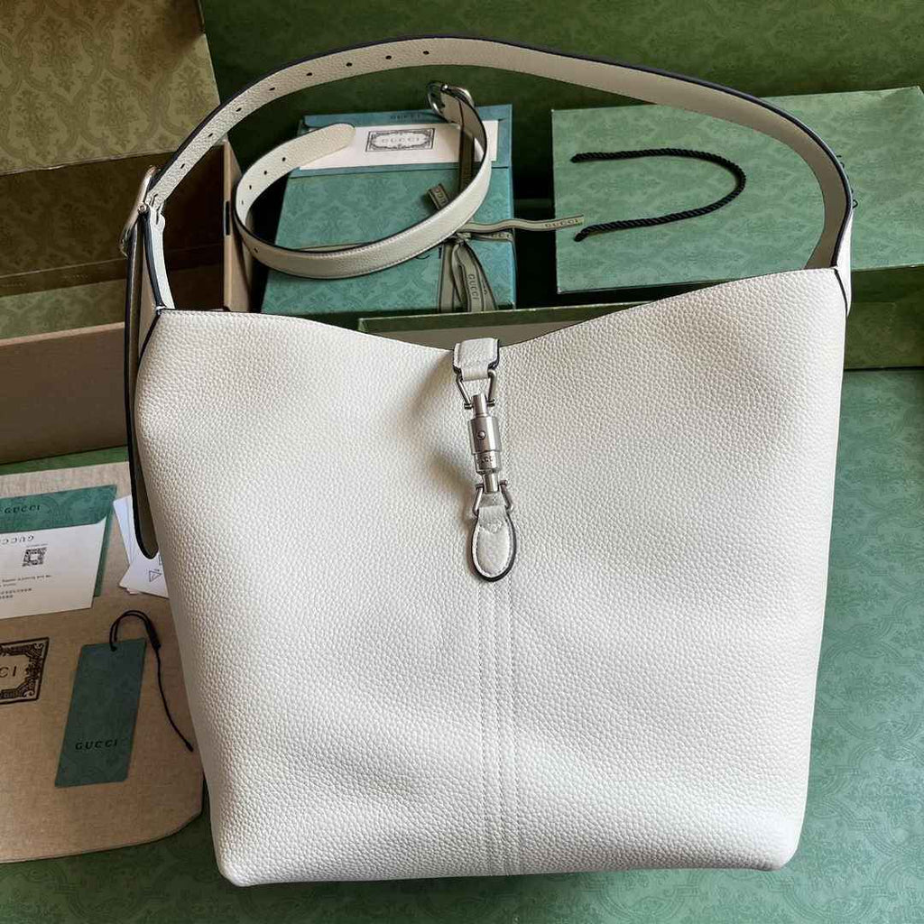 Gucci Jackie 1961 small crossbody bag 763103 in beige leather