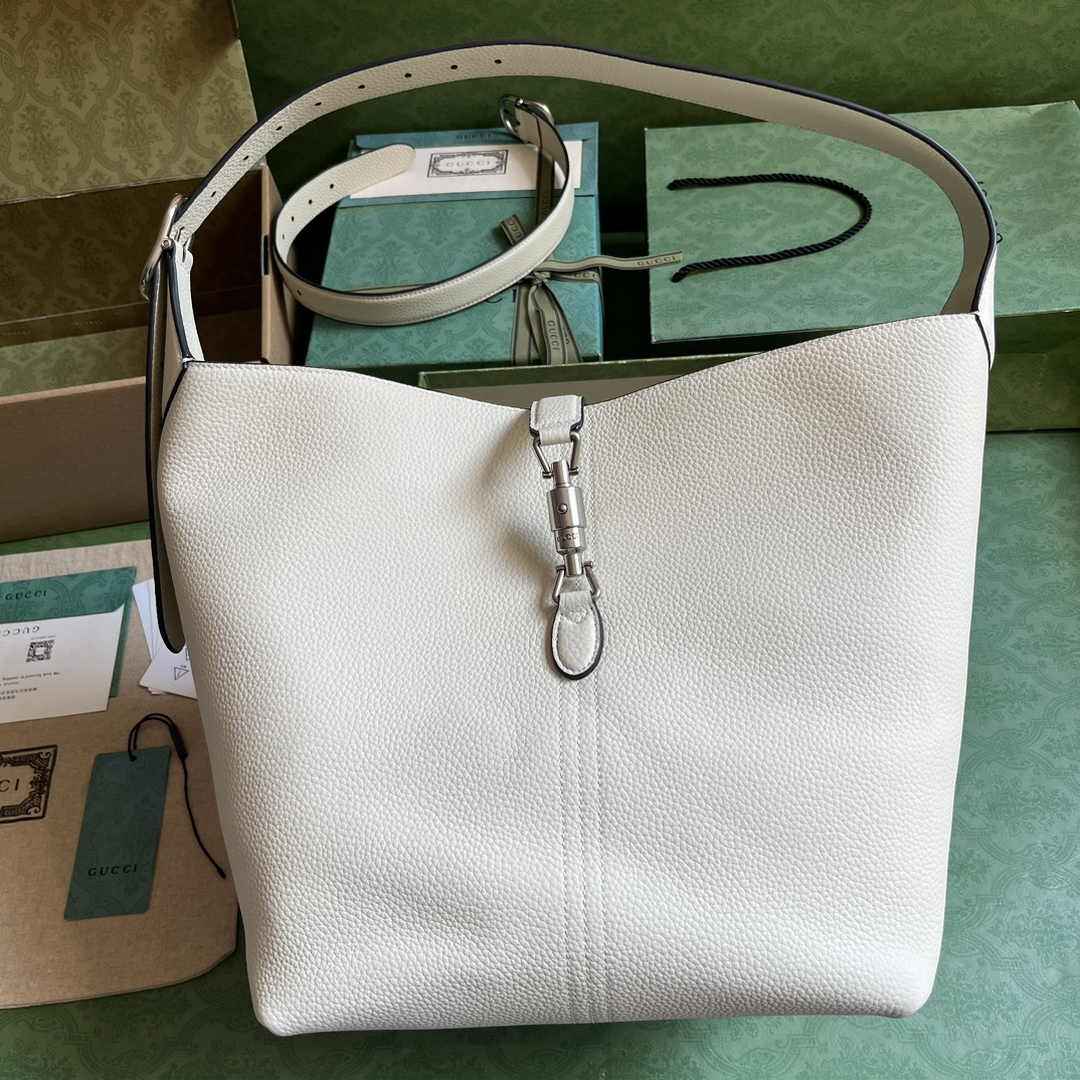 Gucci Jackie 1961 small crossbody bag 763103 in beige leather
