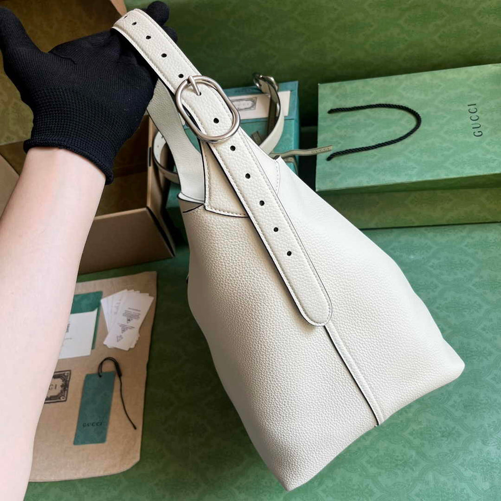 Gucci Jackie 1961 small crossbody bag 763103 in beige leather