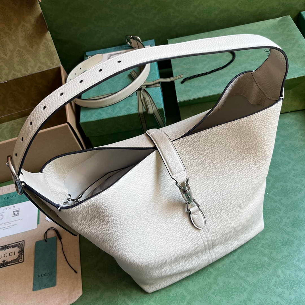 Gucci Jackie 1961 small crossbody bag 763103 in beige leather