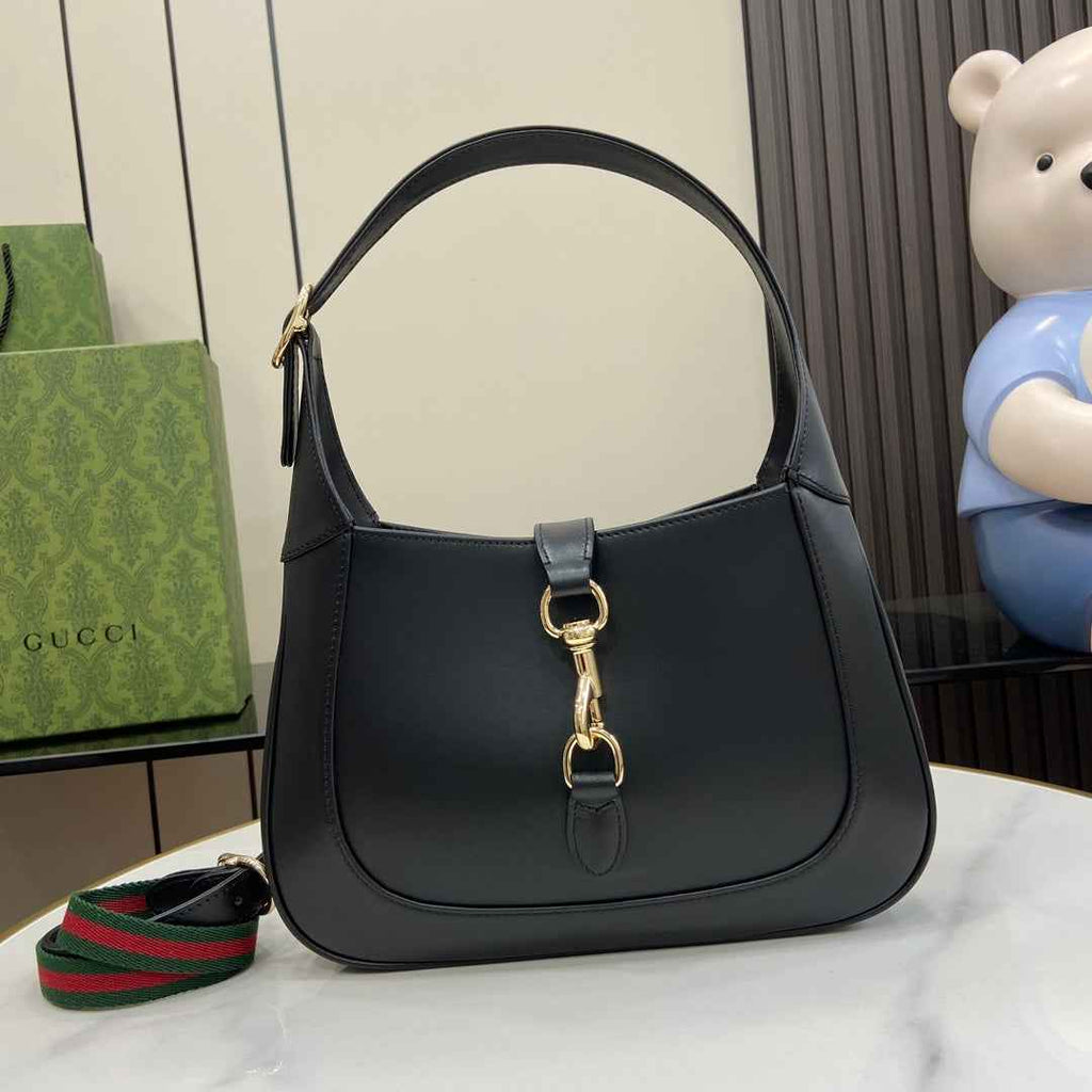 Gucci Jackie small shoulder bag in black leather 782849