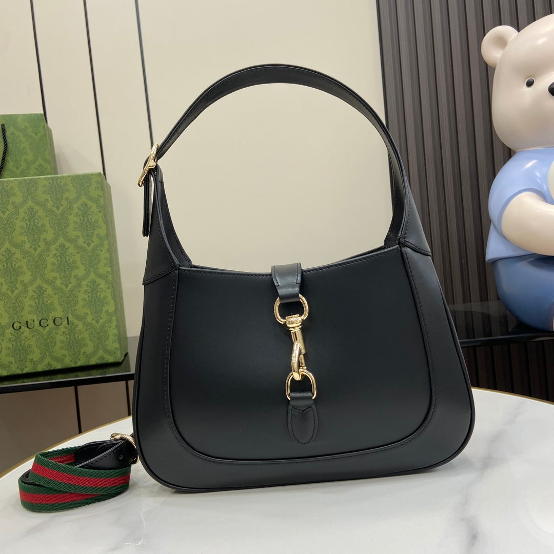 Gucci Jackie small shoulder bag in black leather 782849