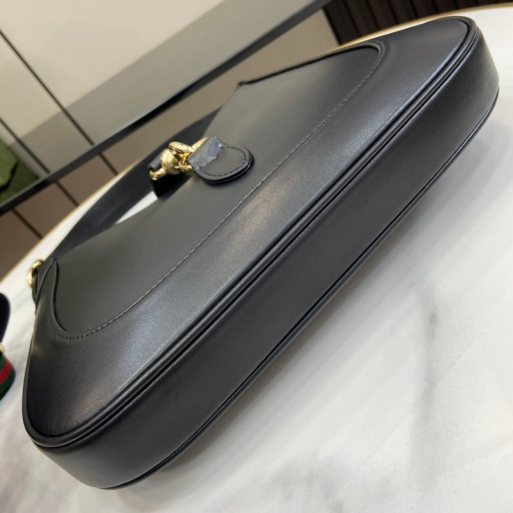 Gucci Jackie small shoulder bag in black leather 782849
