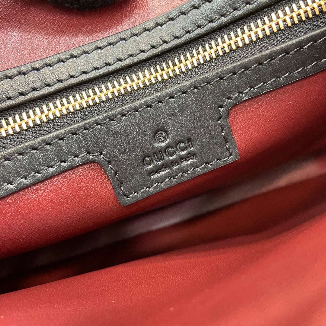 Gucci Jackie small shoulder bag in black leather 782849