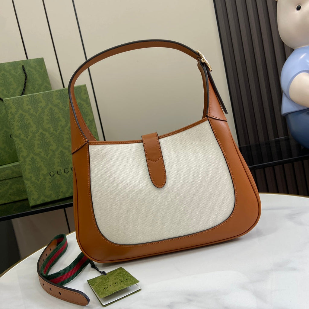 Gucci Jackie small shoulder bag 782849 in tan leather