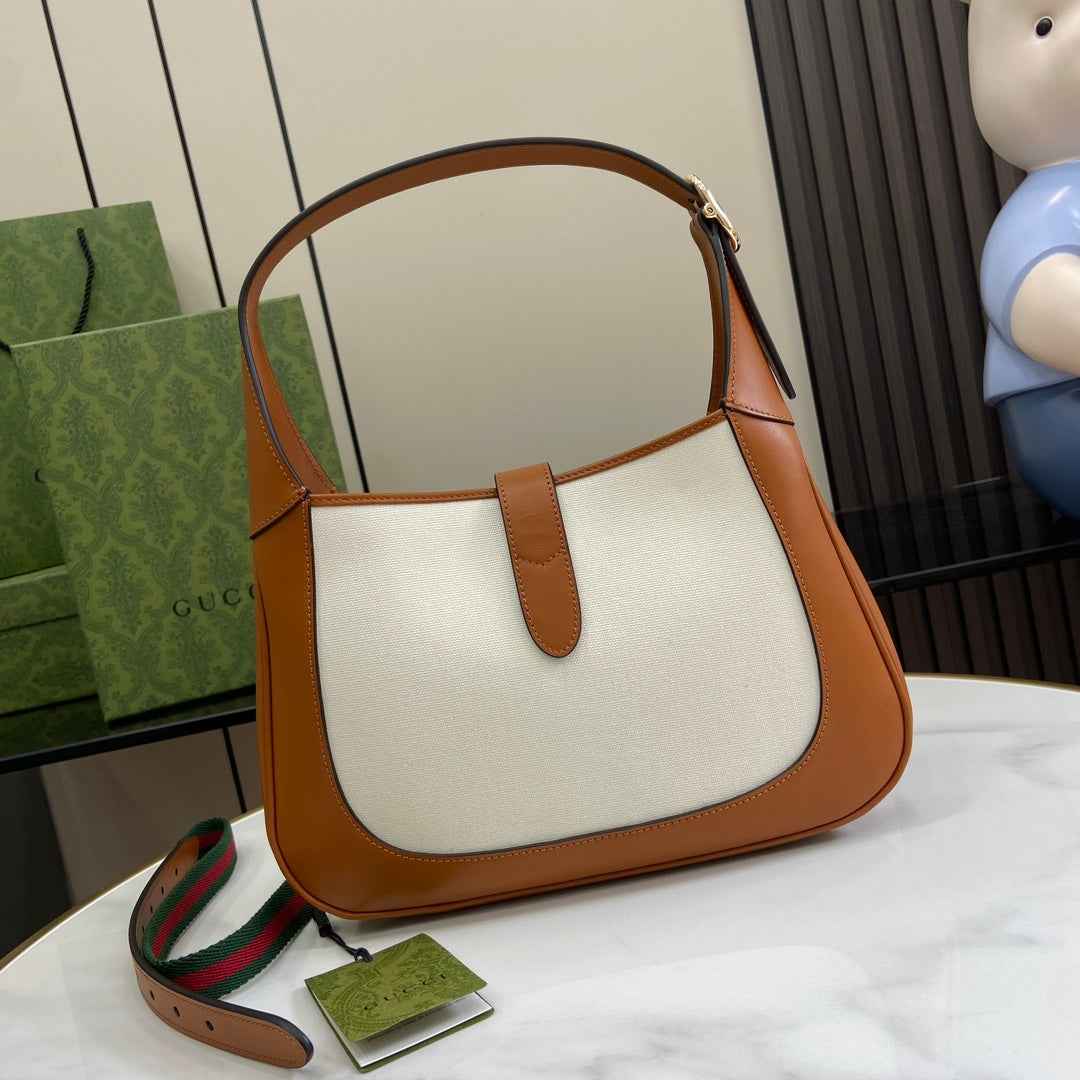 Gucci Jackie small shoulder bag 782849 in tan leather