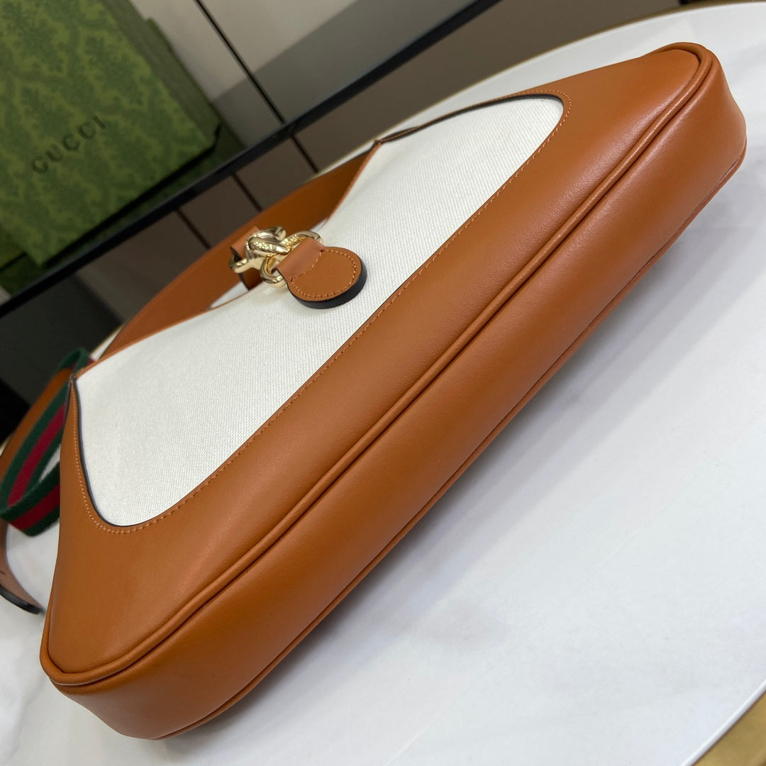 Gucci Jackie small shoulder bag 782849 in tan leather