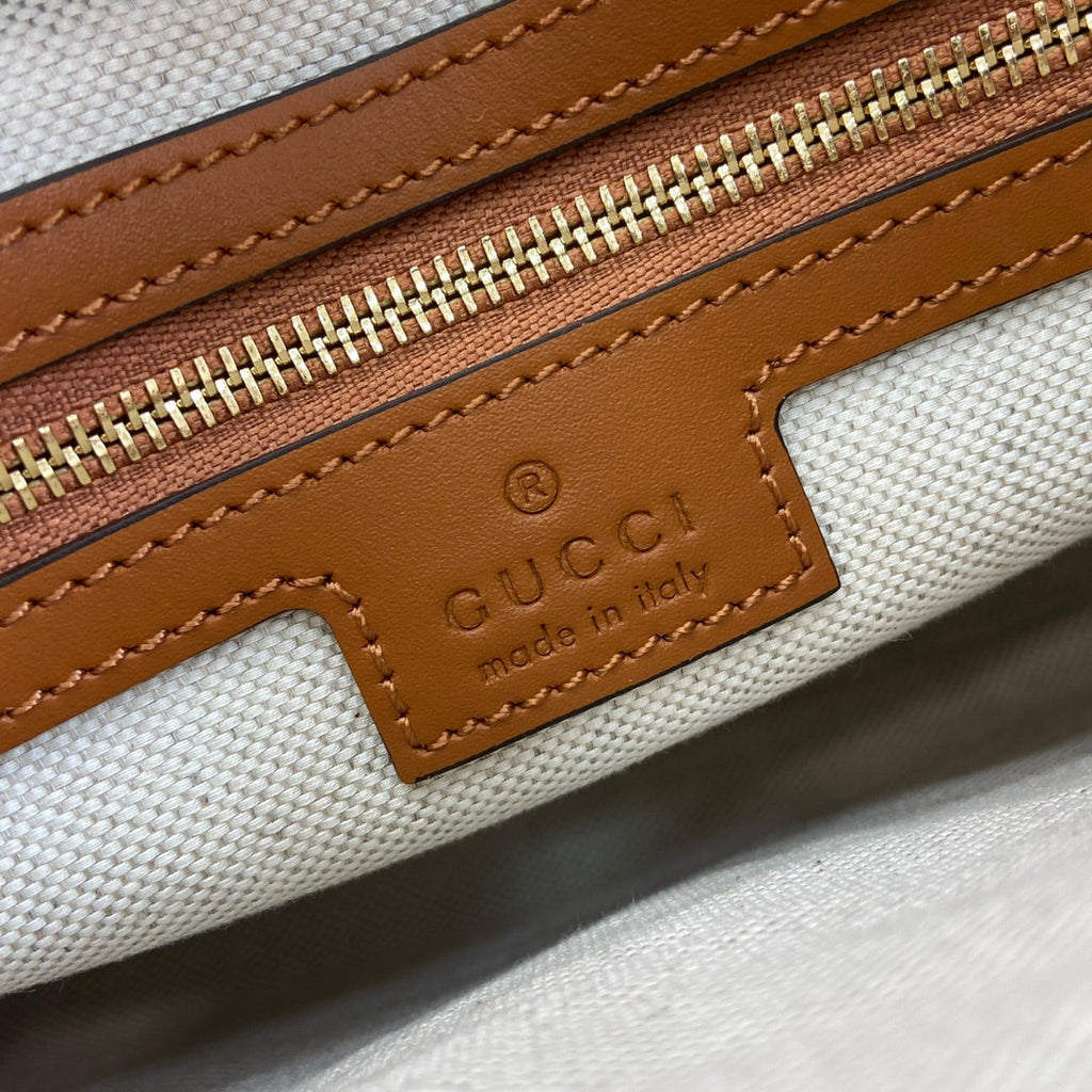 Gucci Jackie small shoulder bag 782849 in tan leather
