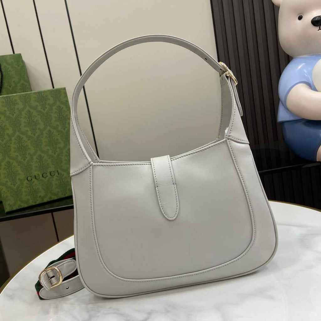 Gucci Jackie small shoulder bag in gray leather 782849