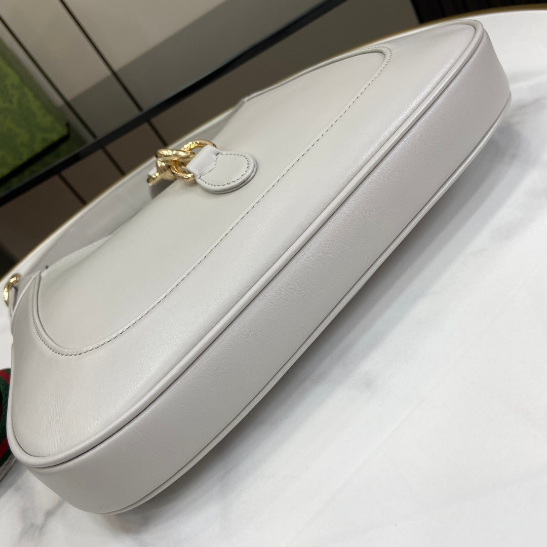 Gucci Jackie small shoulder bag in gray leather 782849