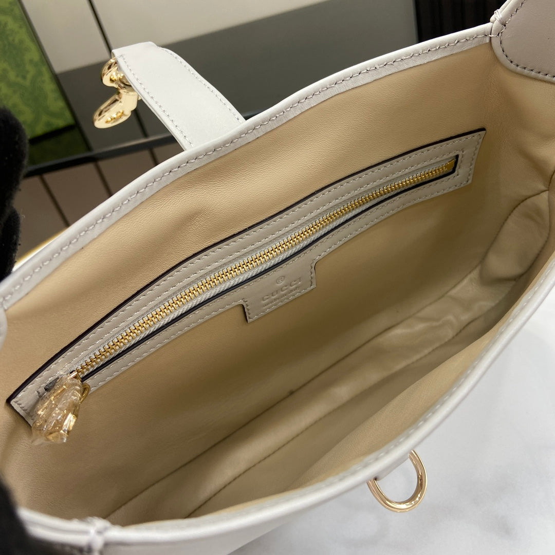 Gucci Jackie small shoulder bag in gray leather 782849