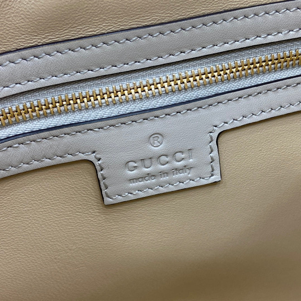 Gucci Jackie small shoulder bag in gray leather 782849