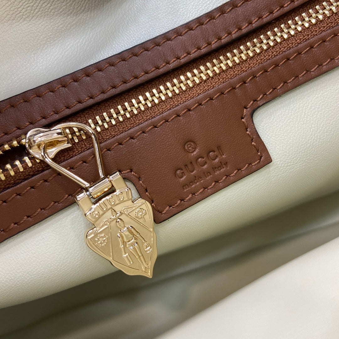 Gucci Jackie small shoulder bag in brown leather 782849
