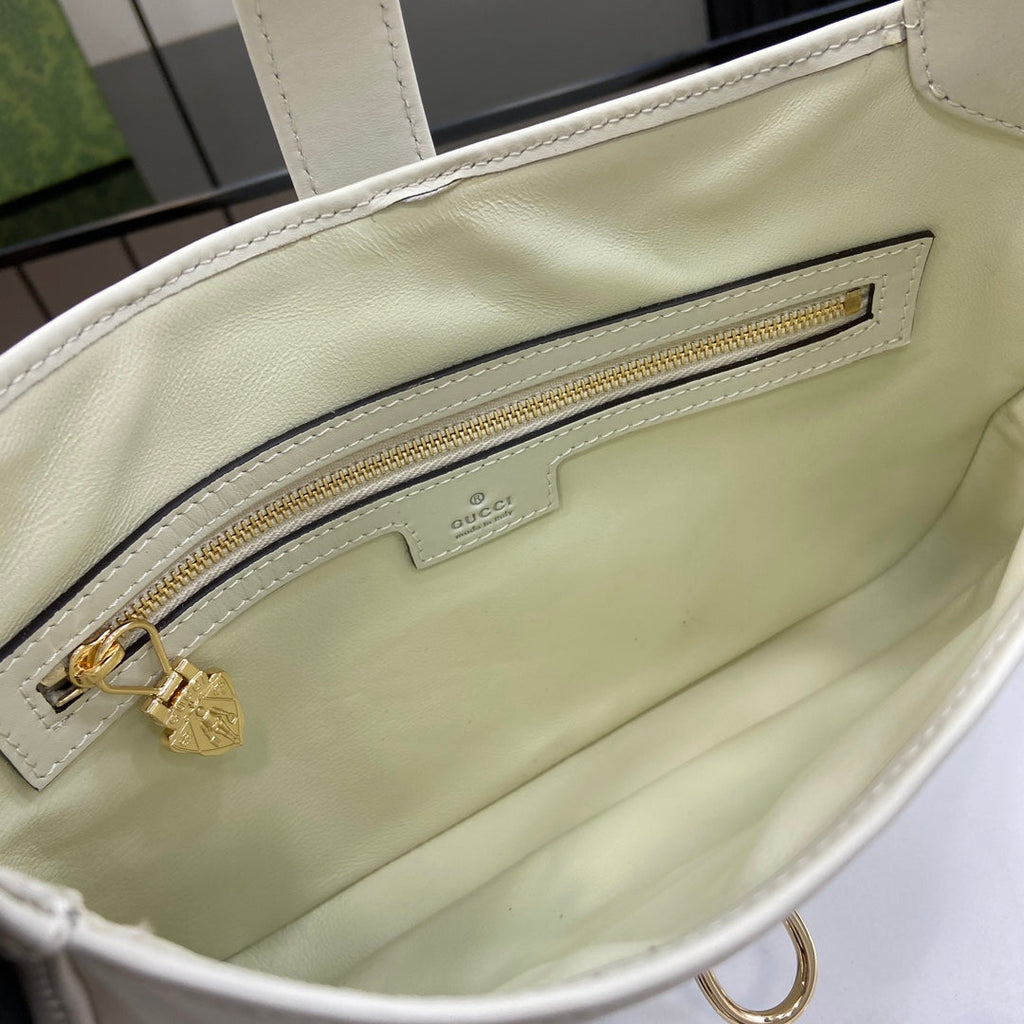 Gucci Jackie small shoulder bag in beige leather 782849