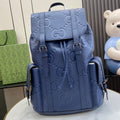 Gucci Jumbo GG backpack 625770 in Blue leather