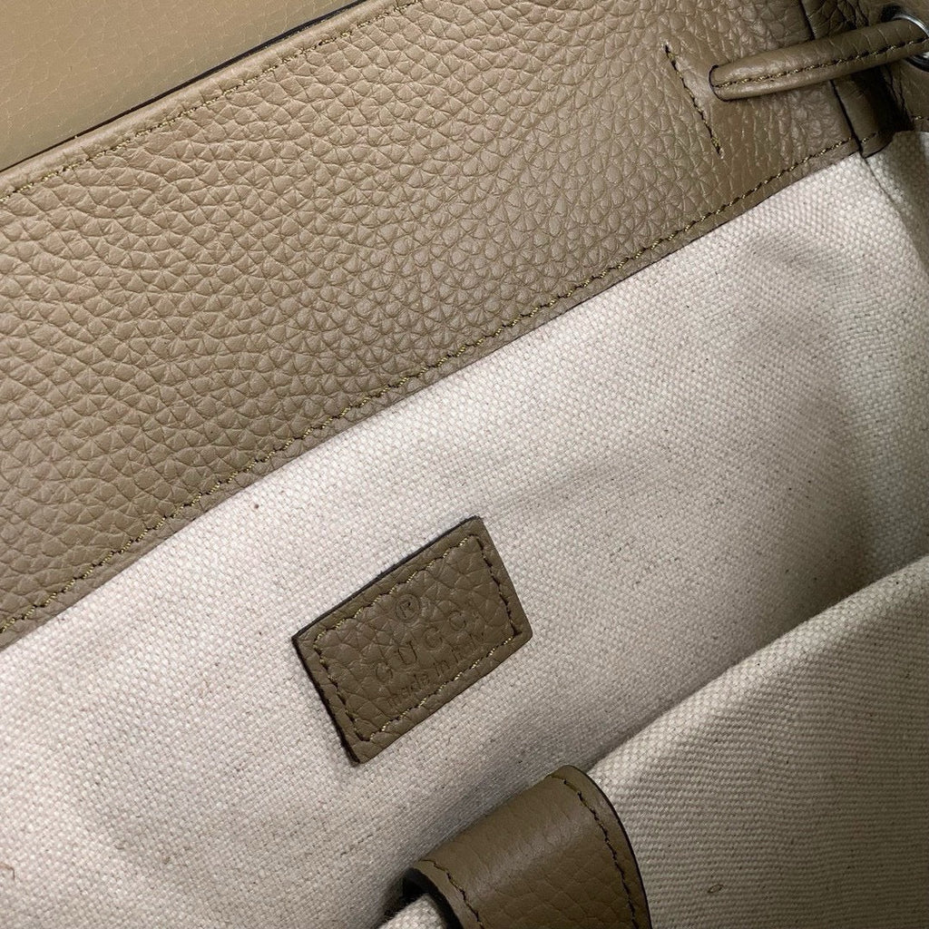 Gucci Jumbo GG backpack 625770 in Khaki leather
