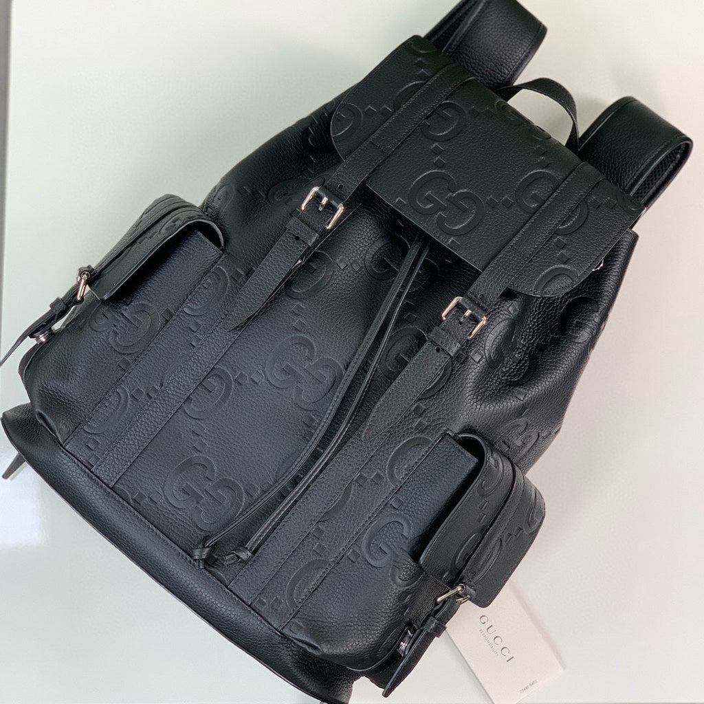 Gucci Jumbo GG backpack 625770 in black leather