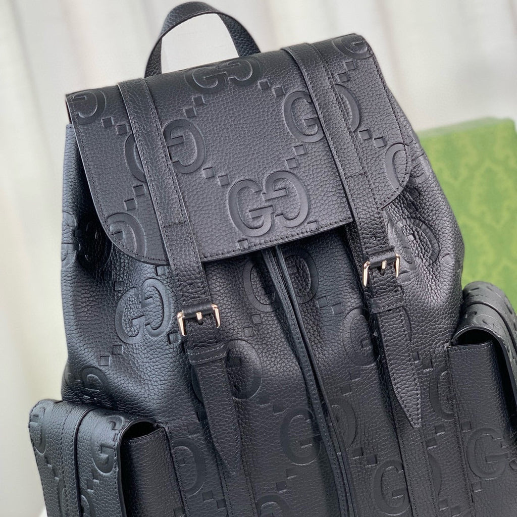 Gucci Jumbo GG backpack 625770 in black leather