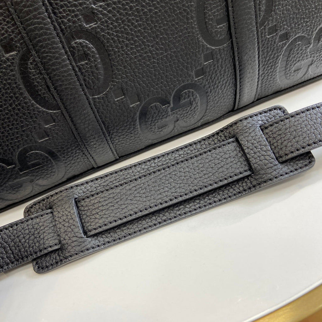 Gucci Jumbo GG briefcase 792264 in black GG canvas