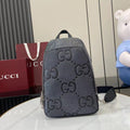 Gucci Jumbo GG crossbody bag ‎766937 in gray leather